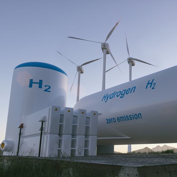 Example of a hydrogen power plant