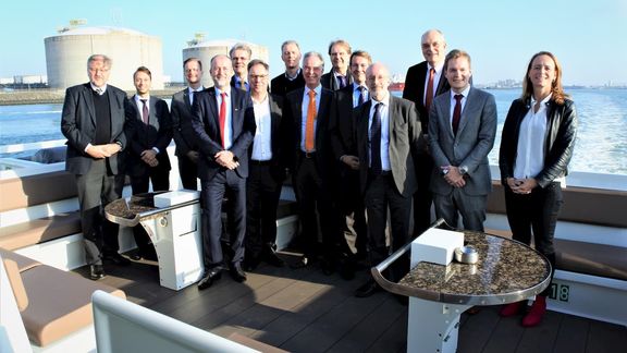 Werkbezoek van een delegatie van het Bundesverband der Deutschen Industrie (BDI) aan de haven van Rotterdam