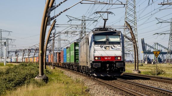 The Rotterdam harbour railway