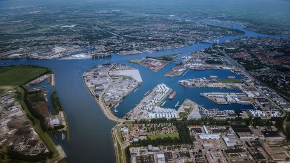 Aerial photo Dordrecht Inland Seaport