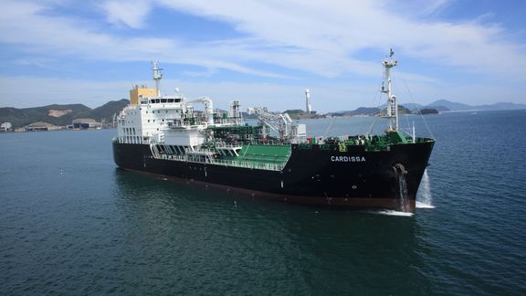 LNG bunkerschip Cardissa van Shell