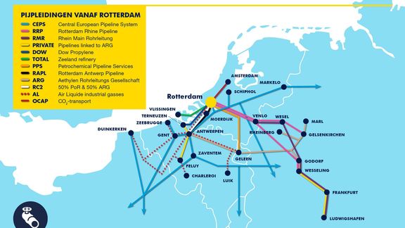 Buisleidingen vanaf Rotterdam