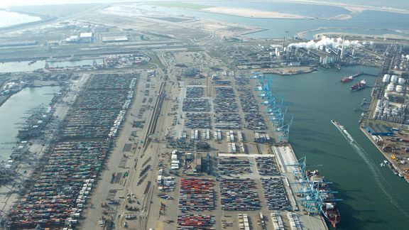 Übersicht der Containerterminals auf der Maasvlakte 2
