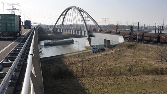 Transport of Coal mostly on barges and some by rail