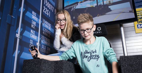 Kinderen tijdens een kinderfeestje op FutureLand