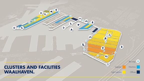 Overview map of Waalhaven facilities