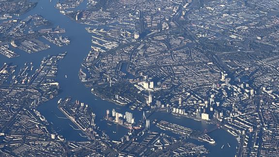 Port of Rotterdam aerial photo