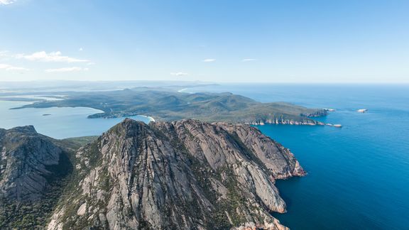 Tasmania seen from the sky