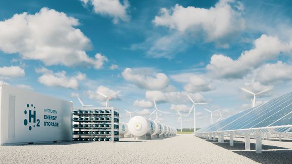 Hydrogen plant artist impression