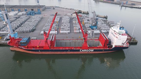 CargoW test with mobile shore-based power on hydrogen