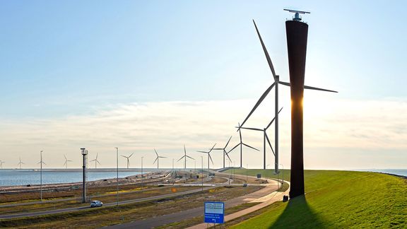 Artist impression van Windpark Maasvlakte 2