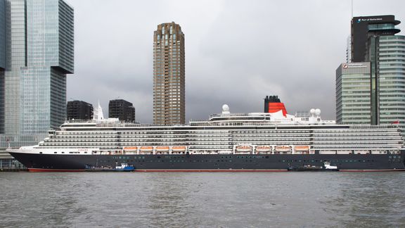 Queen-Victoria at the Holland America Quay of Cruise Port Rotterdam