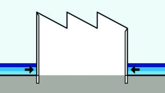 Water-pressure-resistant supporting structure