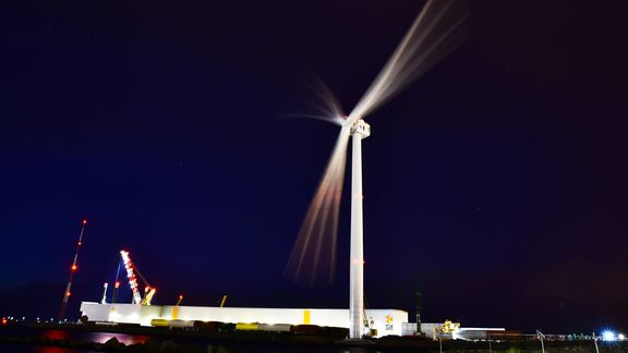 The Haliade-X at SIF at night