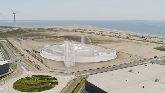 Künstlerisches Rendering des Holland Hydrogen 1 im Konversionspark (Quelle: Shell)