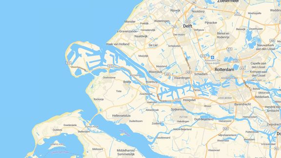 Kaart van de Rotterdamse haven anno 2022