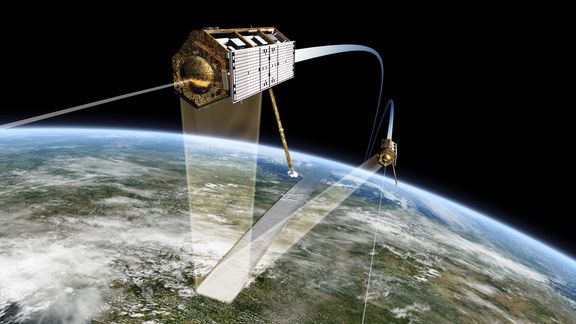 Satellit Quelle: DLR - Tandem-X-Satelliten