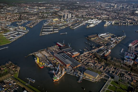Luchtfoto M4H gebied. Foto: Rotterdam Makers District