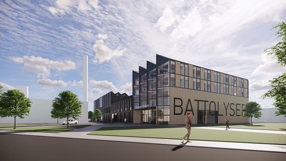 Konzeptentwurf Battolyser Systems Factory (Quelle: Kraaijvanger Architects)