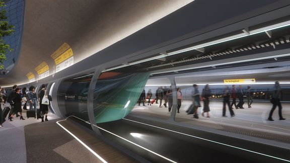 Artist impression hyperloop