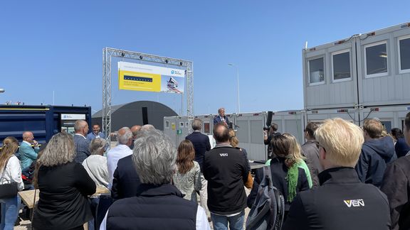 Officiële start van de bouw van het havenervaringcentrum