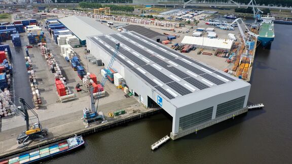 The Broekman Logistics terminal seen from the sky