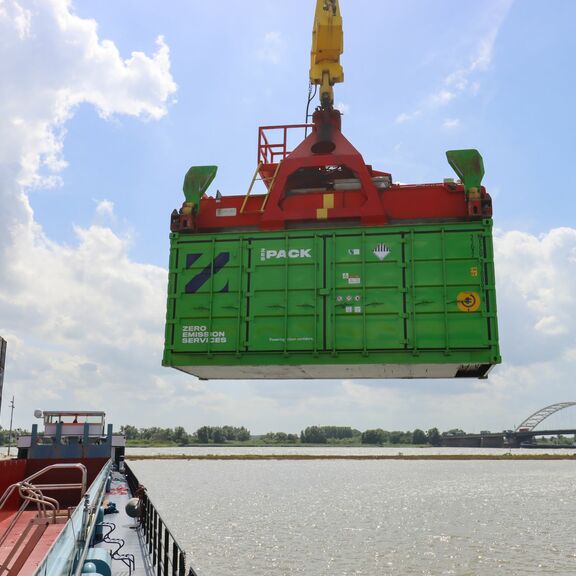 ZESpack is loaded onto barge