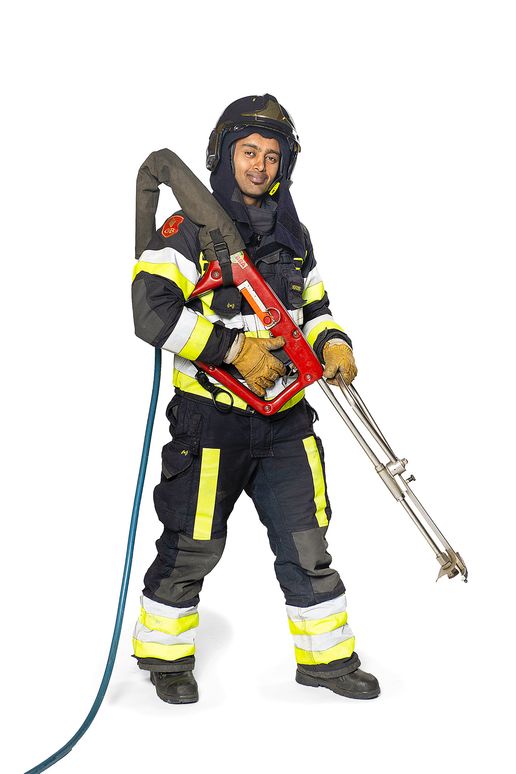 Brandweerman Jonas Siefu