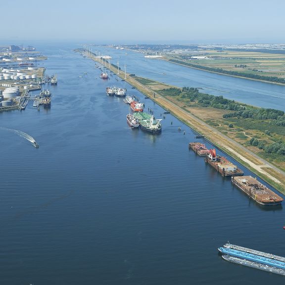 Calandkanaal in the port of Rotterdam