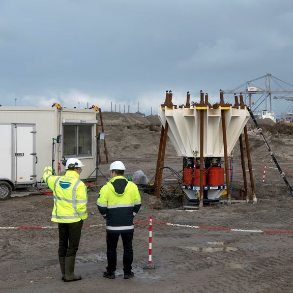 Palenproef op Maasvlakte