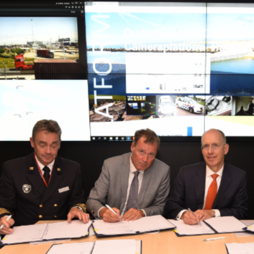 Ondertekening van het convenant Cameratoezicht Haven Rotterdam