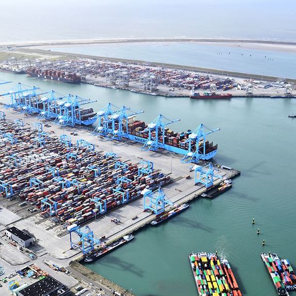 Terminals at the port of Rotterdam