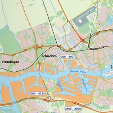 Havenkaart Rotterdam