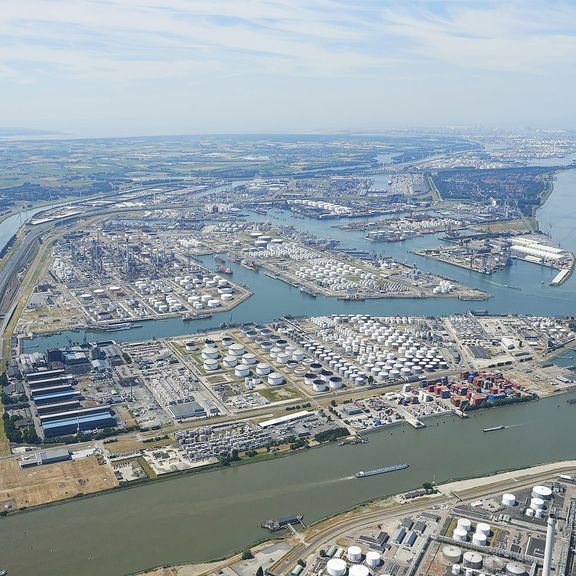 Botlek and Vondelingenplaat aerial photo