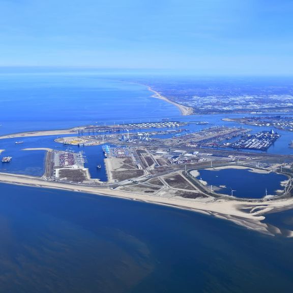 Luchtfoto van Maasvlakte 2