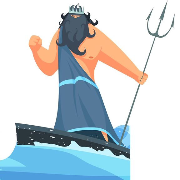 Watergod Poseidon