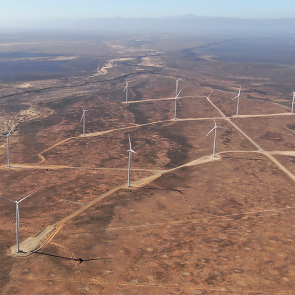 Windmolens in Zuid Afrika