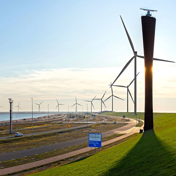 Artist impression van Windpark Maasvlakte 2