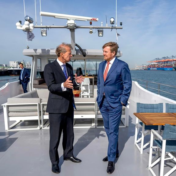 King visits port of Rotterdam in the context of hydrogen