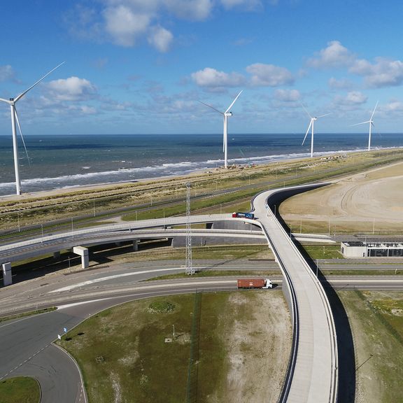 Container Exchange Route seen from above