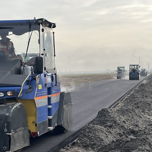 Aanleg nieuwe Mekongweg op Maasvlakte