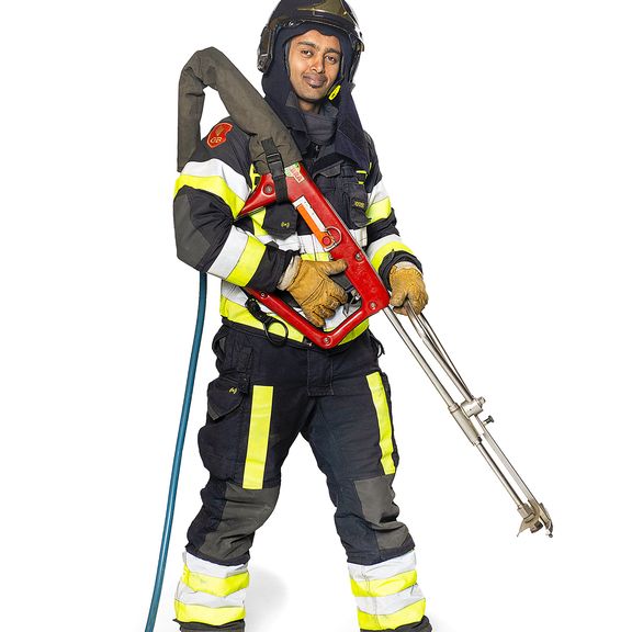 Brandweerman Jonas Siefu