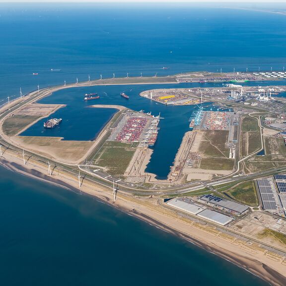 Aerial view of Maasvlakte 2