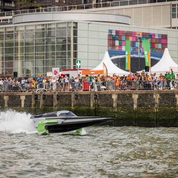 Rainbird during a demonstration at World Port Days 2022