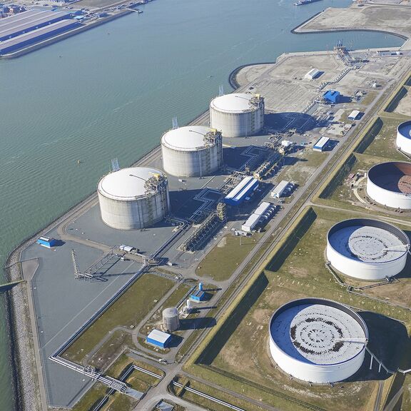 Gate Terminal Maasvlakte. Foto: Aeroview