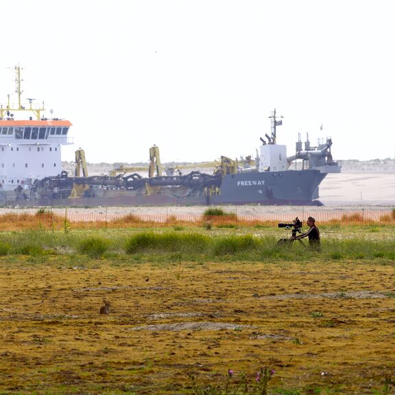 Willem Berents bei den Dreharbeiten zu Wild Port of Europe