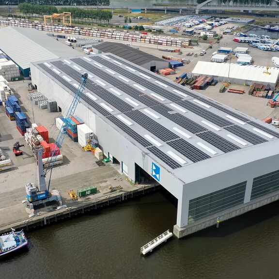 The Broekman Logistics terminal seen from the sky