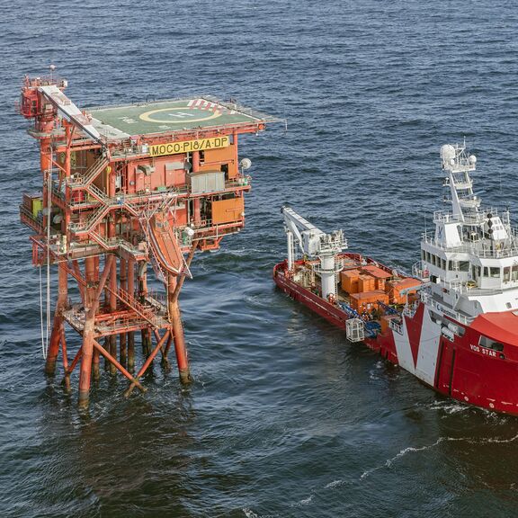 Porthos platform at sea
