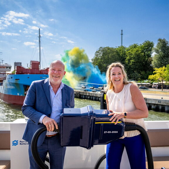 De walstroominstallatie aan de Parkkade